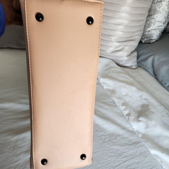 Badgley Mischka Blush Satchel, Top Braided handle, wallet, detachable strap, NWT - Picture 12 of 15